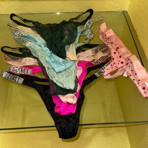 Victoria's Secret Assorted Lace and Cotton Panties ALL BRAND NEW size lg and xl
